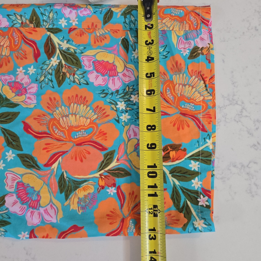 Cupshe Floral Wide Leg Pants - Orange and‎ Green Pocjet - Picture 15 of 16